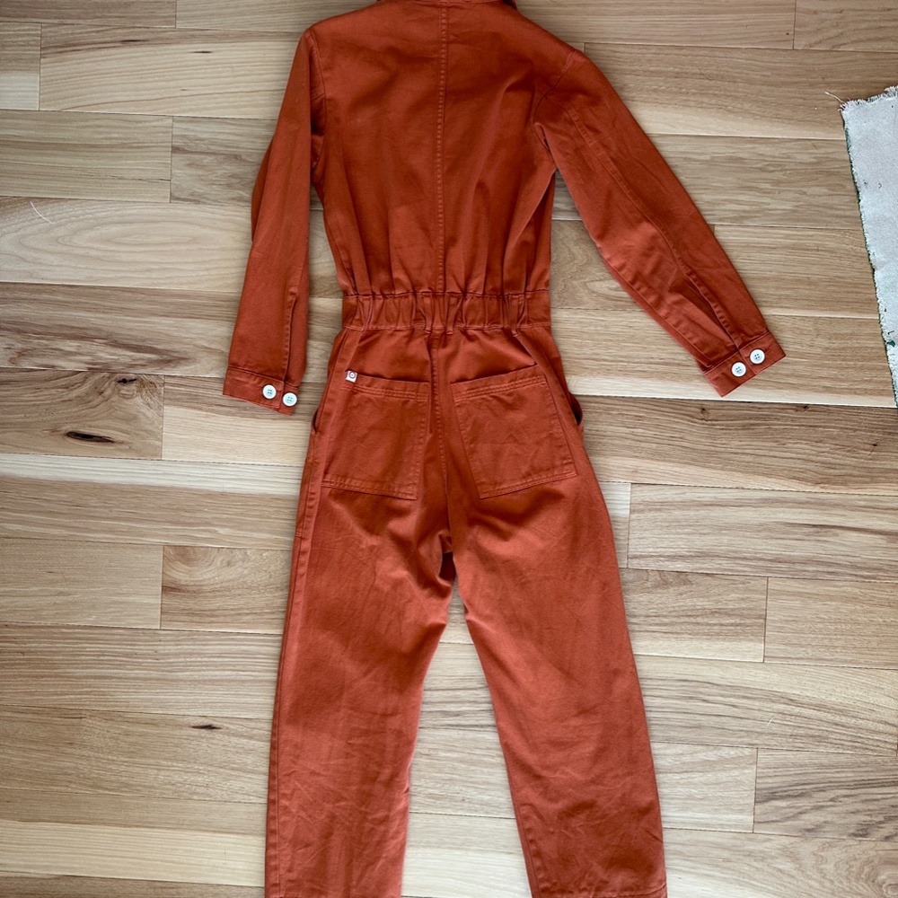 Big Bud Press Everyday Jumpsuit, Orange, XS - Picture 3 of 3